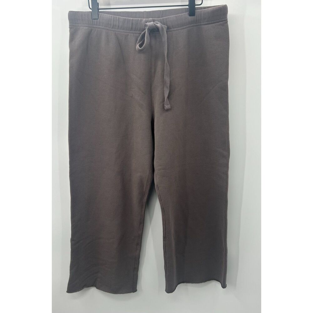 Frank & Eileen Catherine Favorite Sweatpants Terry Wide Leg XL Cotton Cropped - Picture 1 of 5